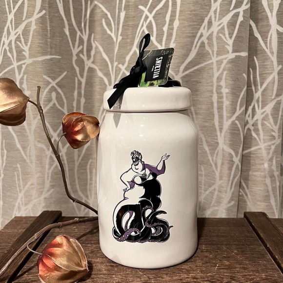 RAE DUNN FARMHOUSE HALLOWEEN VILLAIN HOME DECOR KITCHEN MERMAID URSULA HTF RD